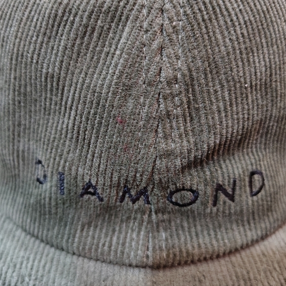 Diamond Supply Hat Green Corduroy Logo - Picture 2 of 7